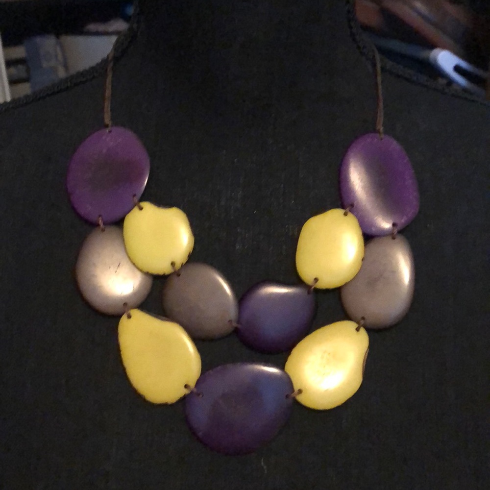 Hand crafted double strand shell necklace